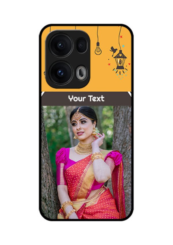 Reno 13 Pro 5G Custom Glass Phone CaseWith Family Picture And Icons