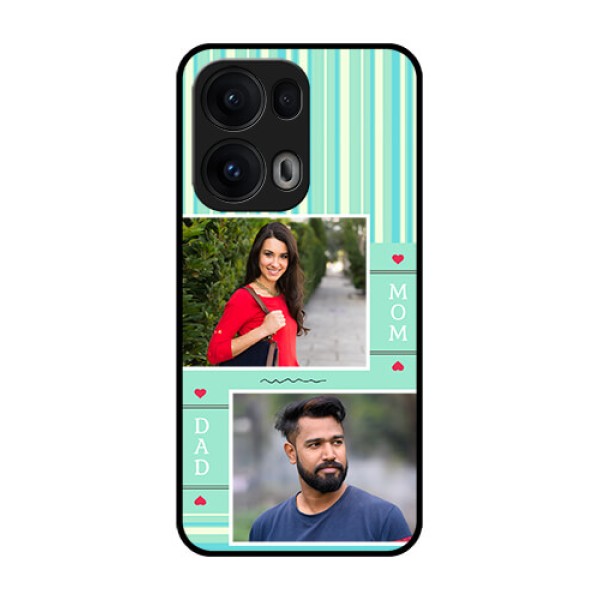 Reno 13 Pro 5G Custom Glass Phone CaseMom and Dad Pic Design