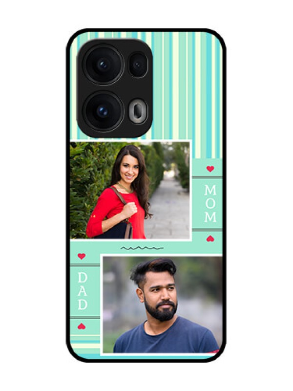 Custom Reno 13 Pro 5G Custom Glass Phone CaseMom and Dad Pic Design