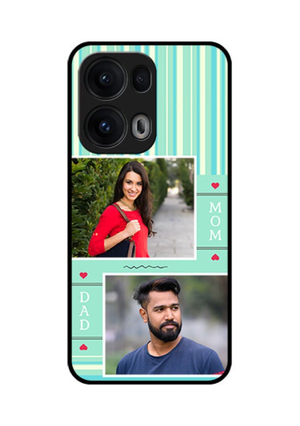 Reno 13 Pro 5G Custom Glass Phone CaseMom and Dad Pic Design