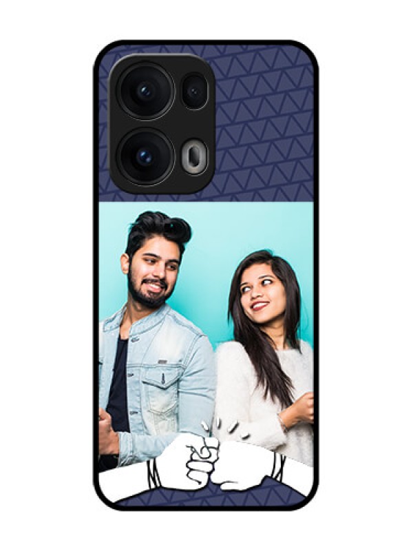 Custom Reno 13 Pro 5G Custom Glass Phone CaseWith Best Friends Design