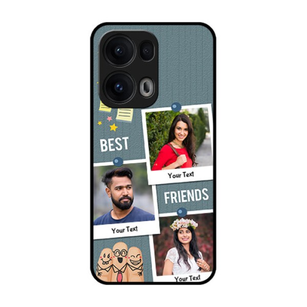 Reno 13 Pro 5G Custom Glass Phone CaseSticky Frames And Friendship Design Reno 13 Pro 5G Custom Glass Phone CaseSticky Frames And Friendship Design