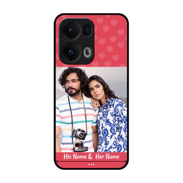 Reno 13 Pro 5G Custom Glass Phone CaseSimple Love Design