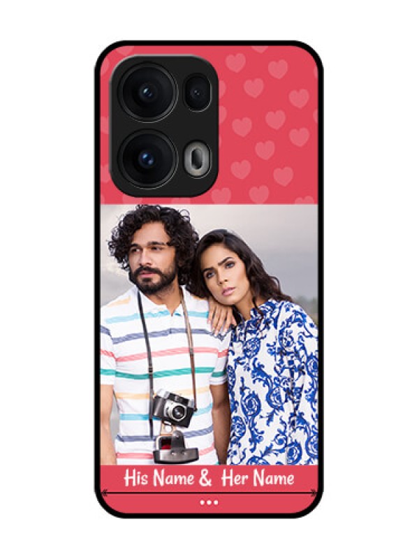 Custom Reno 13 Pro 5G Custom Glass Phone CaseSimple Love Design