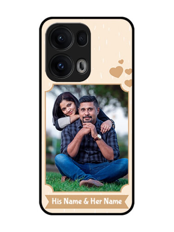 Custom Reno 13 Pro 5G Custom Glass Phone CaseWith Confetti Love Design