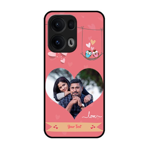 Reno 13 Pro 5G Custom Glass Phone CasePeach Color Love Design Reno 13 Pro 5G Custom Glass Phone CasePeach Color Love Design