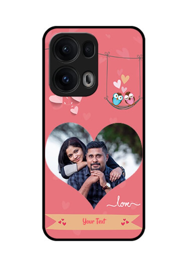 Reno 13 Pro 5G Custom Glass Phone CasePeach Color Love Design