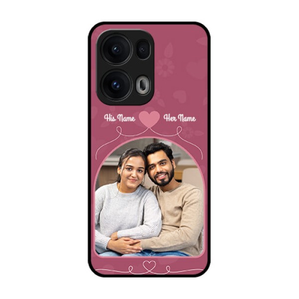 Reno 13 Pro 5G Custom Glass Phone CaseLove Floral Design