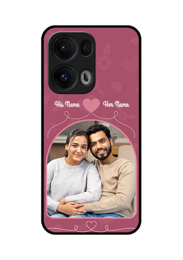 Reno 13 Pro 5G Custom Glass Phone CaseLove Floral Design