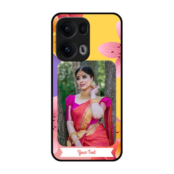 Reno 13 Pro 5G Custom Glass Phone Case3 Image With Vintage Floral Design
