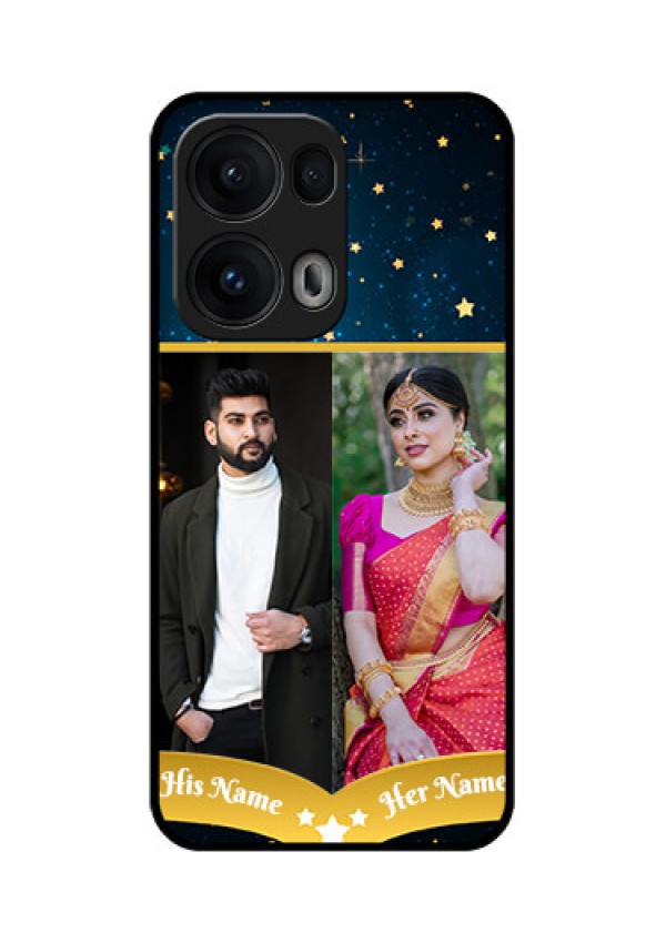 Reno 13 Pro 5G Custom Glass Phone CaseGalaxy Stars Backdrop Design