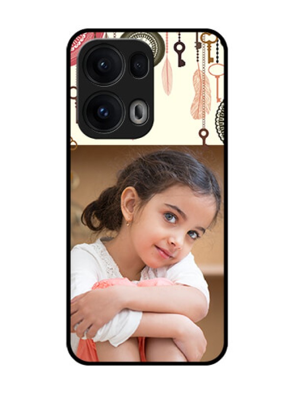 Custom Reno 13 Pro 5G Custom Glass Phone CaseBoho Style Design