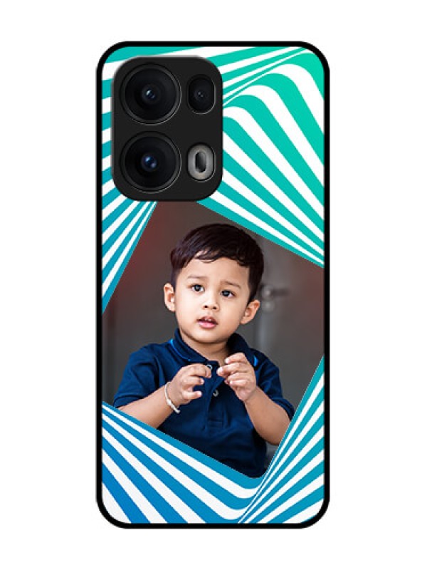 Custom Reno 13 Pro 5G Custom Glass Phone CaseAbstract Spiral Design