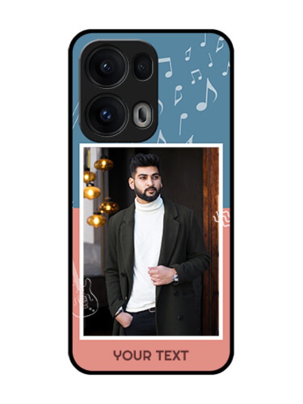 Custom Reno 13 Pro 5G Custom Glass Phone CaseWith Color Musical Note Design