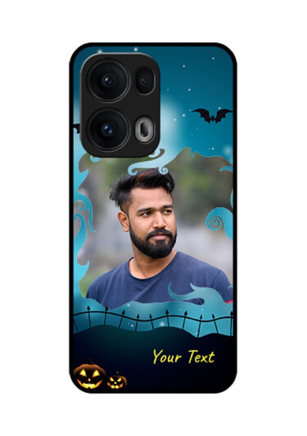 Reno 13 Pro 5G Custom Glass Phone CaseHalloween Frame Design