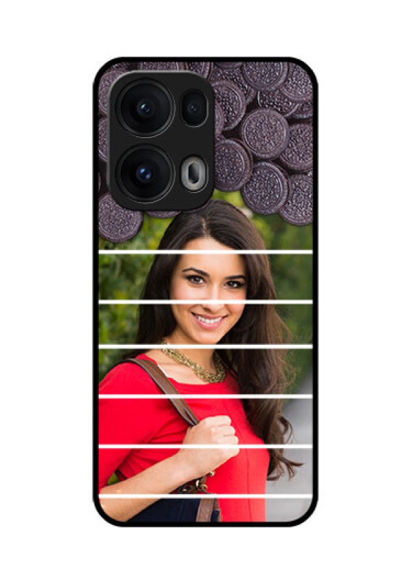 Reno 13 Pro 5G Custom Glass Phone CaseWith Oreo Biscuit Design
