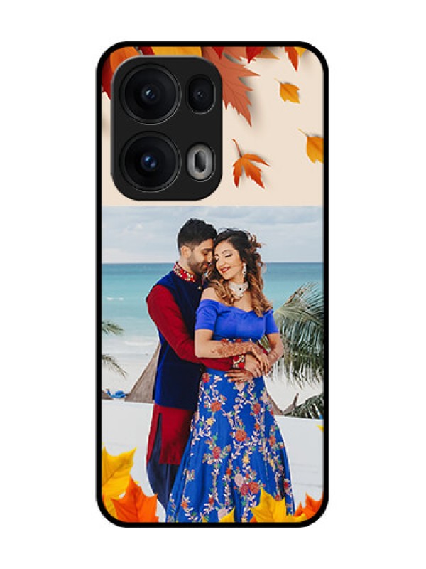 Custom Reno 13 Pro 5G Custom Glass Phone CaseAutumn Maple Leaves Design