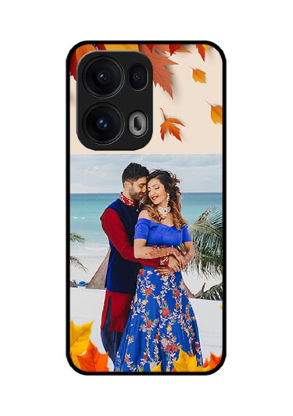 Reno 13 Pro 5G Custom Glass Phone CaseAutumn Maple Leaves Design