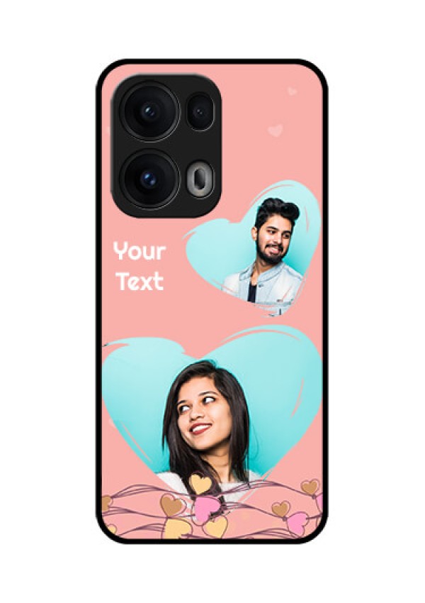 Reno 13 Pro 5G Custom Glass Phone CaseLove Doodle Design