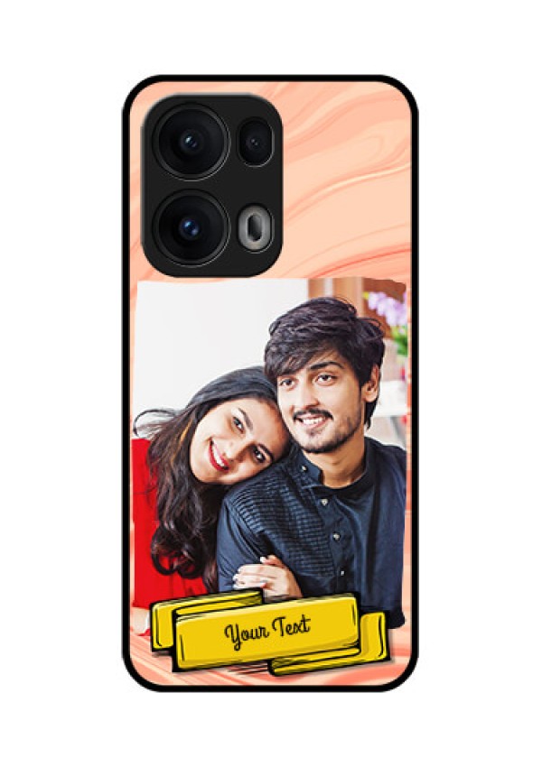 Reno 13 Pro 5G Custom Glass Phone CaseMarble Texture Design
