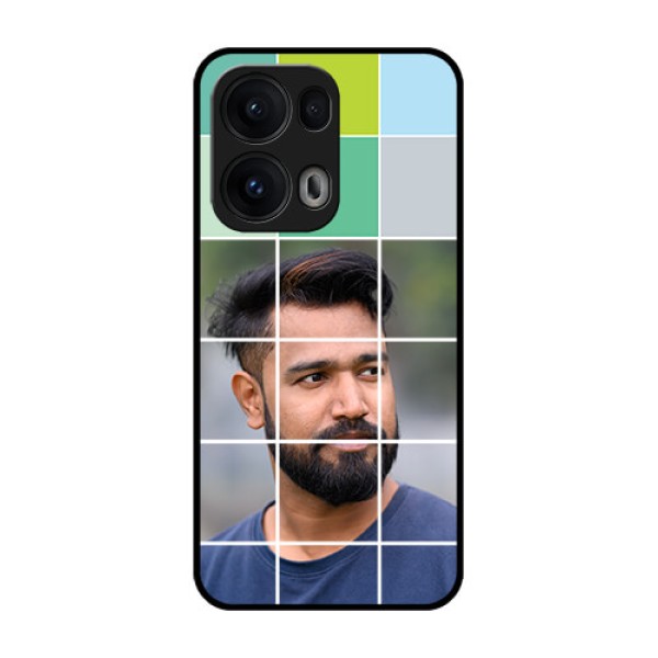 Reno 13 Pro 5G Custom Glass Phone CaseWith White Box Pattern Reno 13 Pro 5G Custom Glass Phone CaseWith White Box Pattern