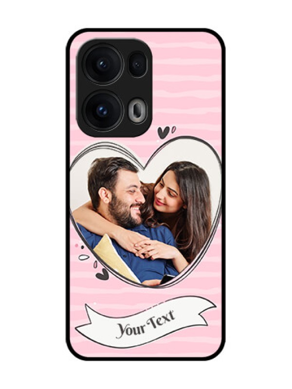 Custom Reno 13 Pro 5G Custom Glass Phone CaseVintage Heart Design