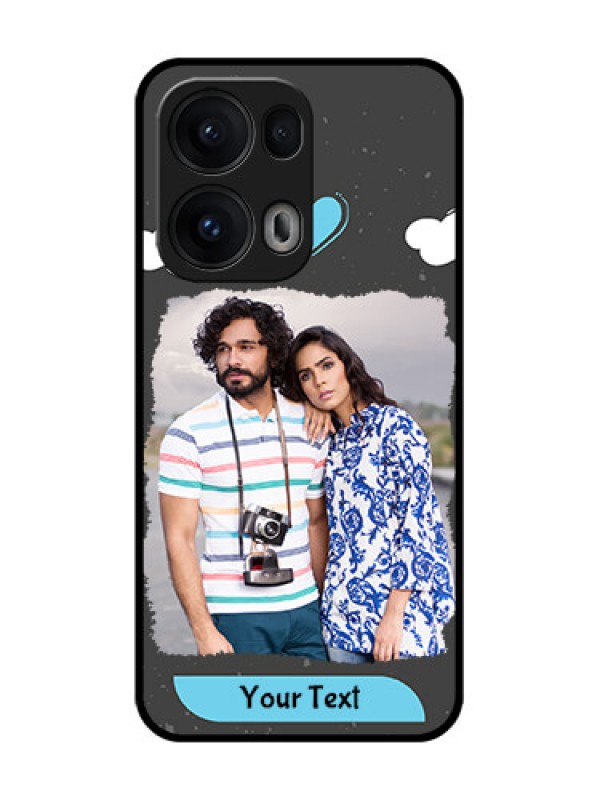 Custom Reno 13 Pro 5G Custom Glass Phone CaseSplashes With Love Doodles Design