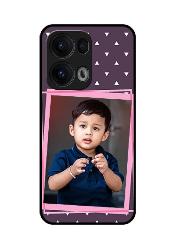 Reno 13 Pro 5G Custom Glass Phone CaseTriangle Pattern Dotted Design