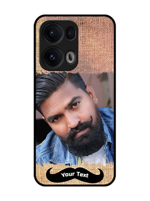 Custom Reno 13 Pro 5G Custom Glass Phone CaseWith Texture Design