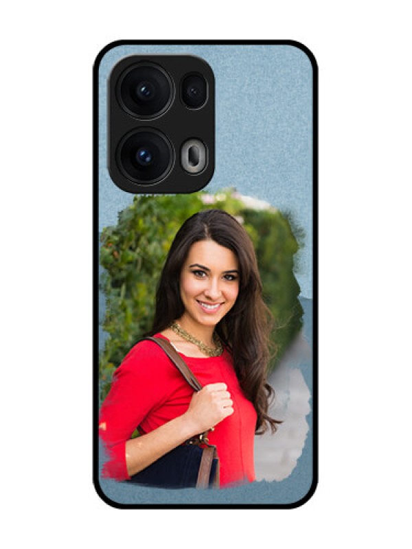 Custom Reno 13 Pro 5G Custom Glass Phone CaseGrunge Line Art Design