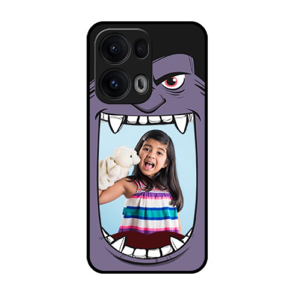 Reno 13 Pro 5G Custom Glass Phone CaseAngry Monster Design
