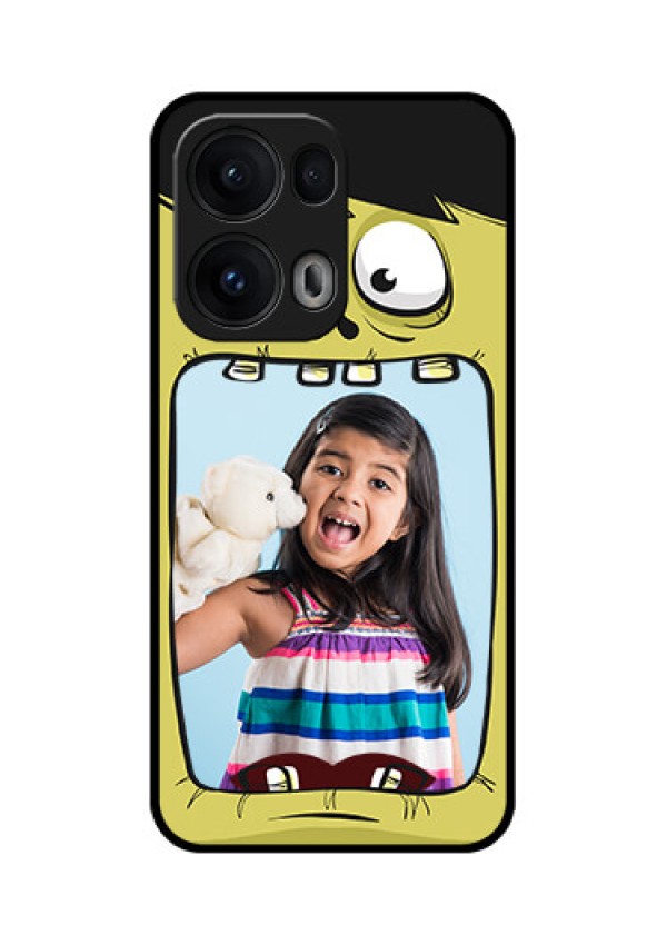 Reno 13 Pro 5G Custom Glass Phone CaseCartoon Monster Back Case Design