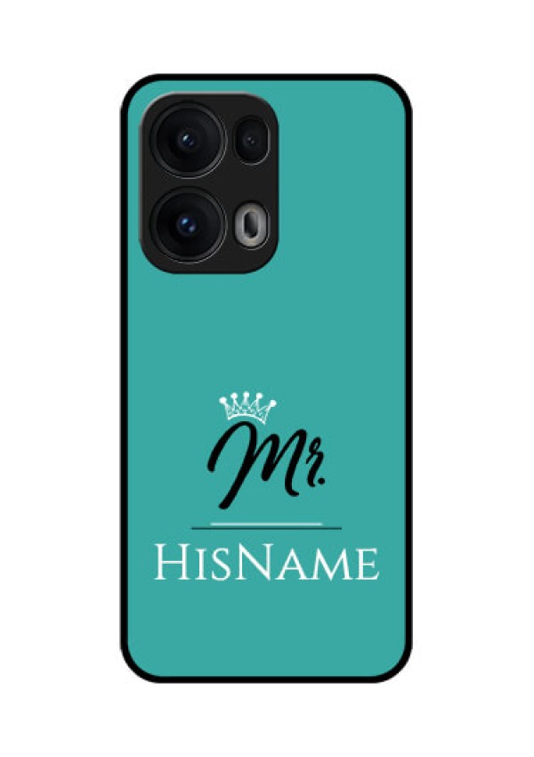 Reno 13 Pro 5G Custom Glass Phone CaseMr With Name Design