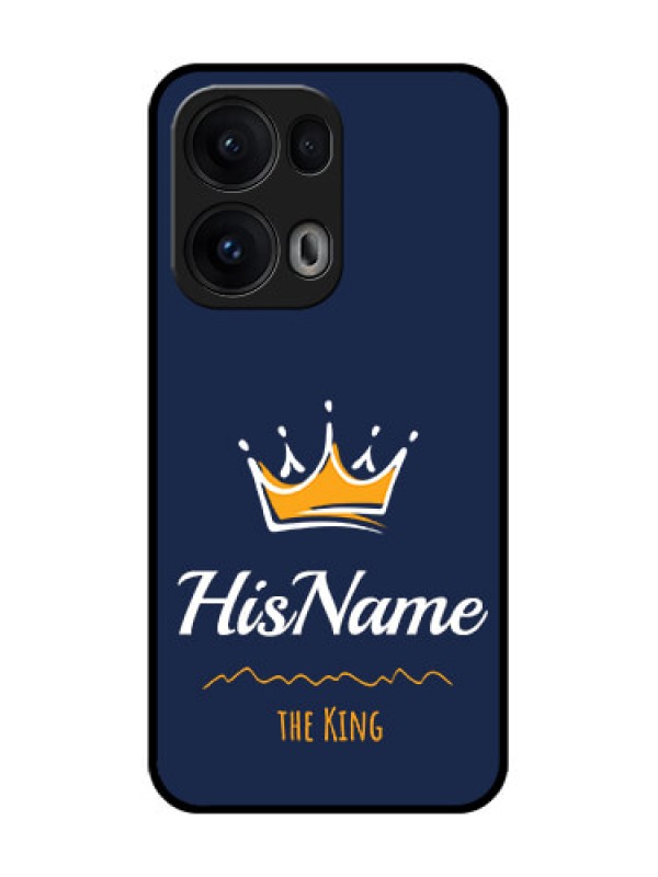 Custom Reno 13 Pro 5G Custom Glass Phone CaseKing With Name Design