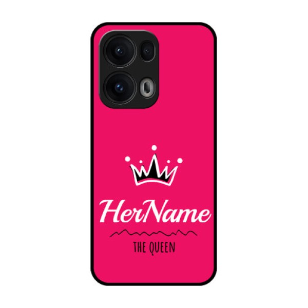 Reno 13 Pro 5G Custom Glass Phone CaseQueen With Name Design Reno 13 Pro 5G Custom Glass Phone CaseQueen With Name Design