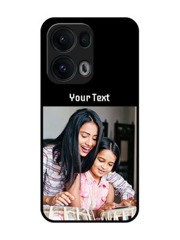 Custom Reno 13 Pro 5G Custom Glass Phone CasePhoto With Name Design