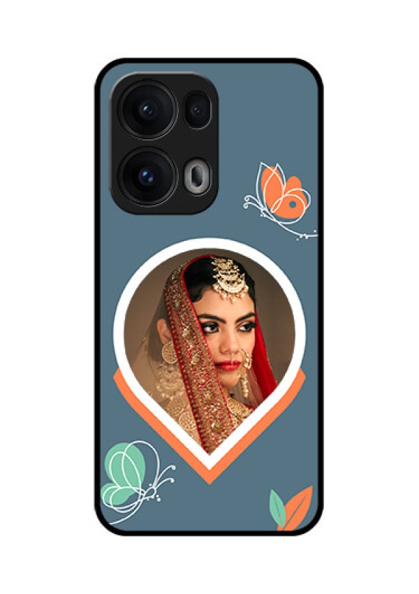Reno 13 Pro 5G Custom Glass Phone CaseDroplet Butterflies Design