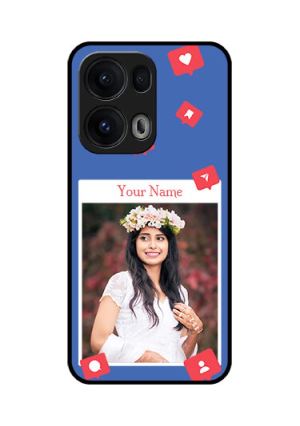 Reno 13 Pro 5G Custom Glass Phone CaseLike Share And Comment Design