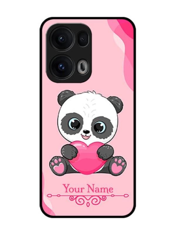 Custom Reno 13 Pro 5G Custom Glass Phone CaseCute Panda Design