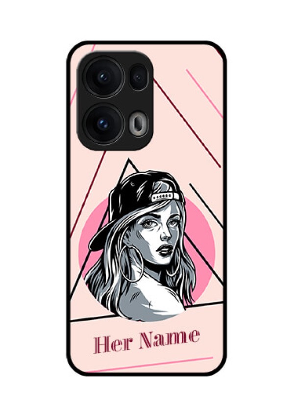 Reno 13 Pro 5G Custom Glass Phone CaseRockstar Girl Design