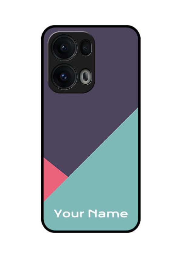 Reno 13 Pro 5G Custom Glass Phone CaseTri Color Abstract Design