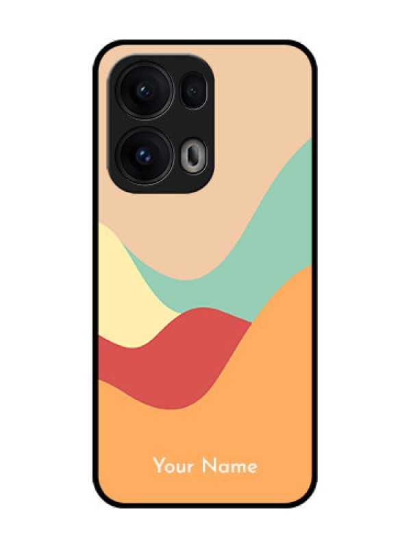 Custom Reno 13 Pro 5G Custom Glass Phone CaseOcean Waves Multi - Colour Design