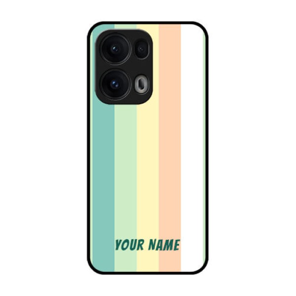 Reno 13 Pro 5G Custom Glass Phone CaseMulti - Colour Stripes Design Reno 13 Pro 5G Custom Glass Phone CaseMulti - Colour Stripes Design