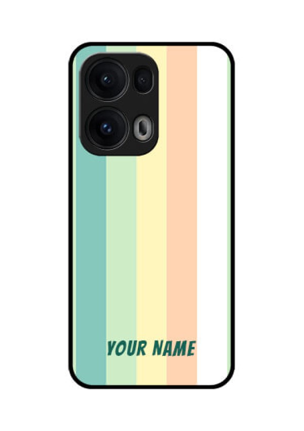Reno 13 Pro 5G Custom Glass Phone CaseMulti - Colour Stripes Design