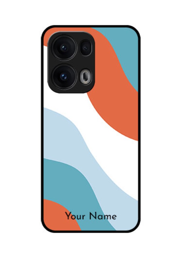 Reno 13 Pro 5G Custom Glass Phone CaseColoured Waves Design