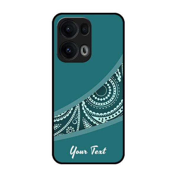 Reno 13 Pro 5G Custom Glass Phone CaseSemi Visible Floral Design