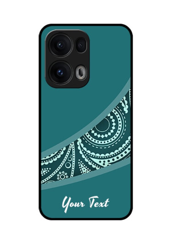 Reno 13 Pro 5G Custom Glass Phone CaseSemi Visible Floral Design