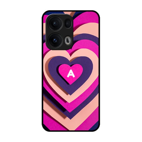 Reno 13 Pro 5G Custom Glass Phone CaseCute Heart Pattern Design Reno 13 Pro 5G Custom Glass Phone CaseCute Heart Pattern Design