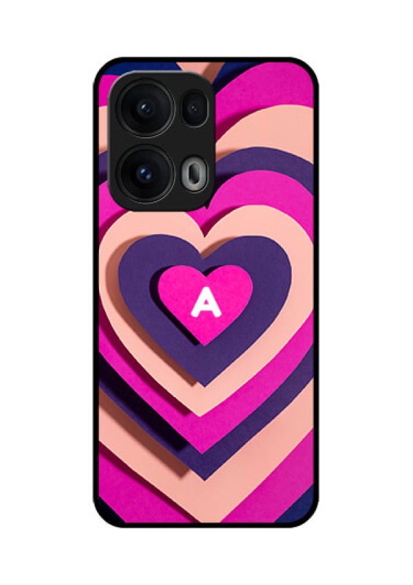 Reno 13 Pro 5G Custom Glass Phone CaseCute Heart Pattern Design