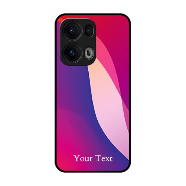 Reno 13 Pro 5G Custom Glass Phone CaseDigital Abstract Overlap Design